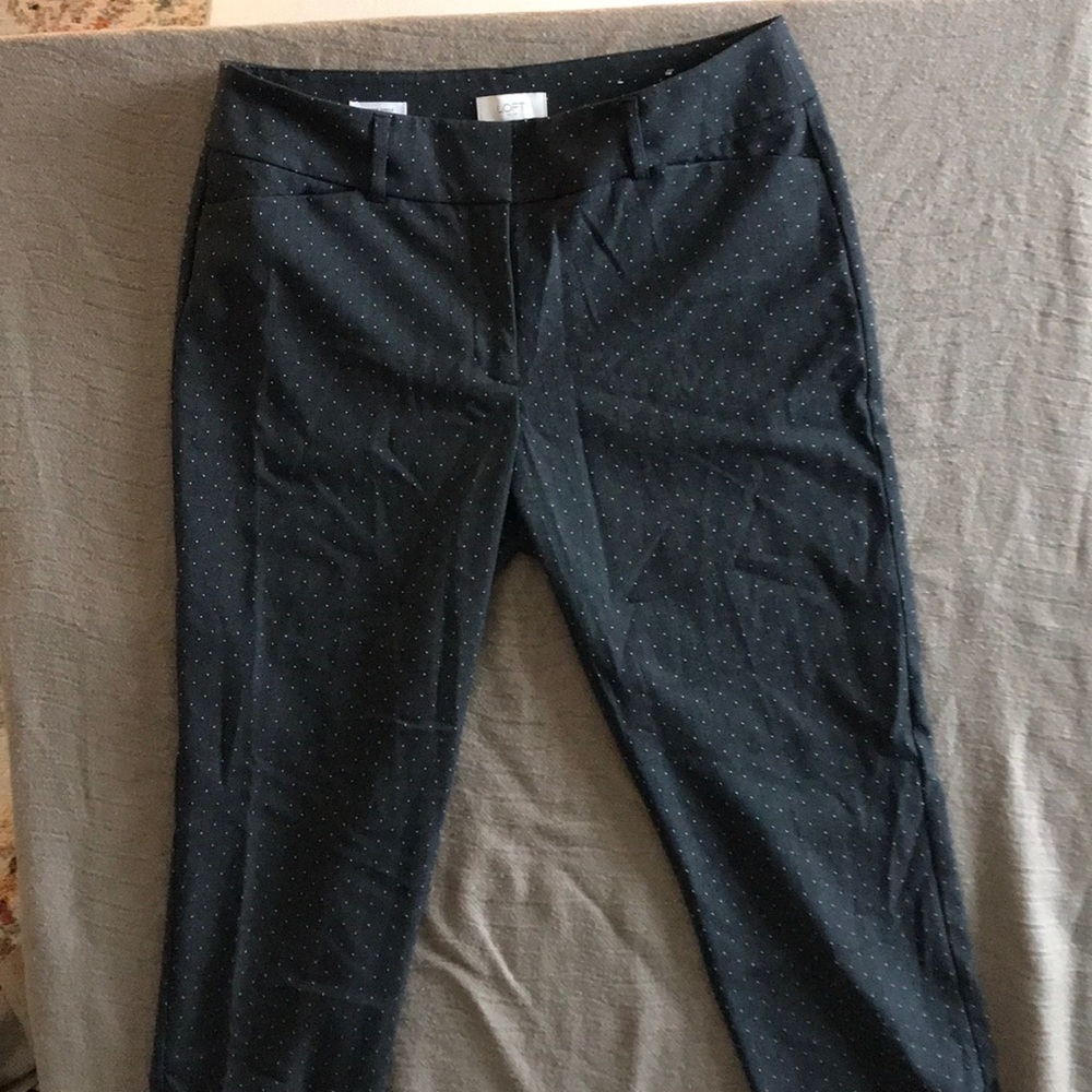 Polka dotted dress pants